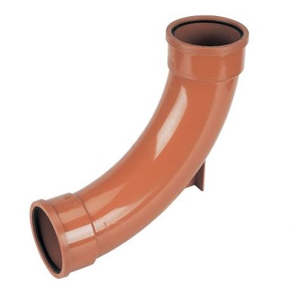 FloPlast 110mm Underground Double Socket 87.5° Rest Bend