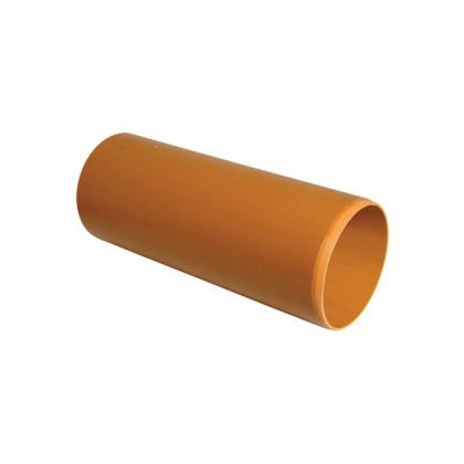 FloPlast Plain Ended Underground Pipe 110mm x 3m